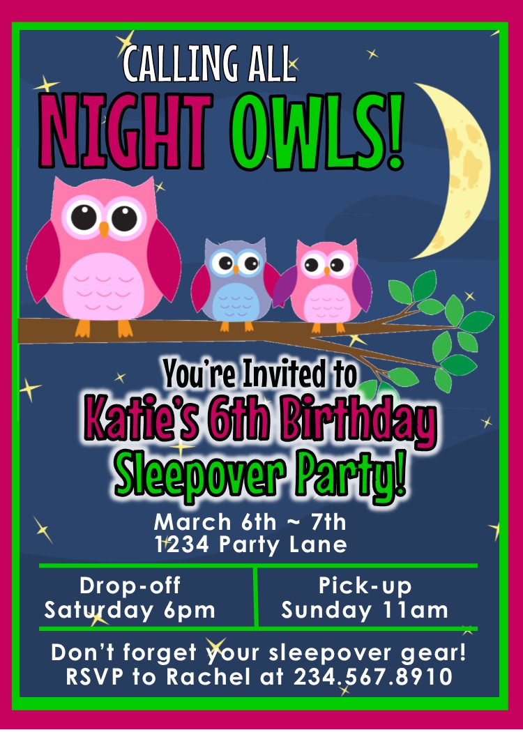 top girl slumber party games for an awesome night o fun how to make a sleepover invitation