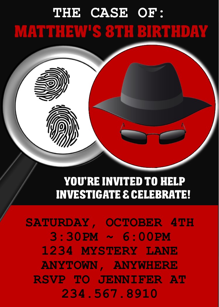 Spy Party Games - Secret Agent Birthday Theme!