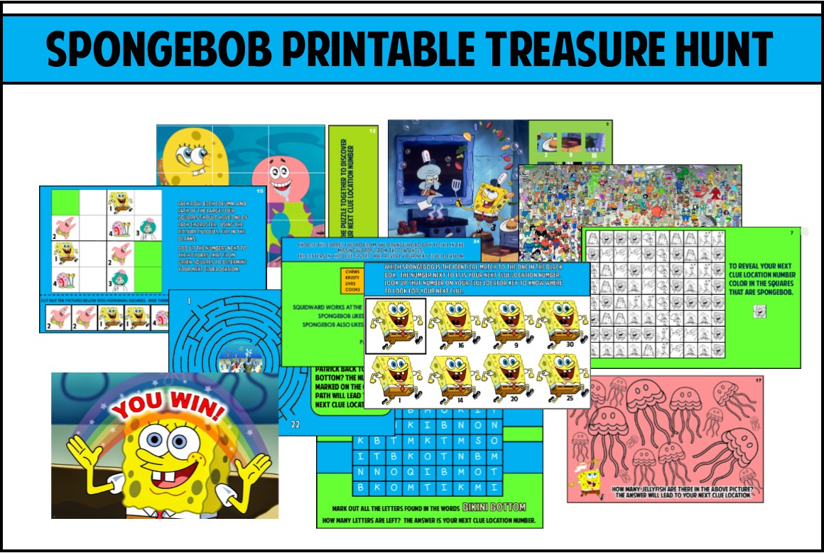 Diy Spongebob Party Games Ideas