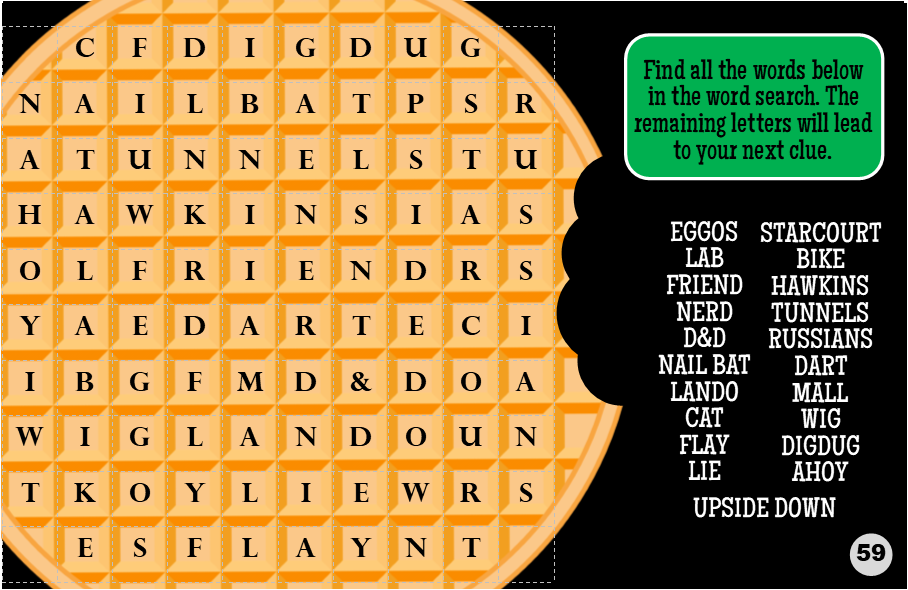 Printable Stranger Variables Trivia Treasure Hunt Recreation photograph relating to Clue Sheets Printable identified as Printable Stranger Aspects Trivia Treasure Hunt Sport