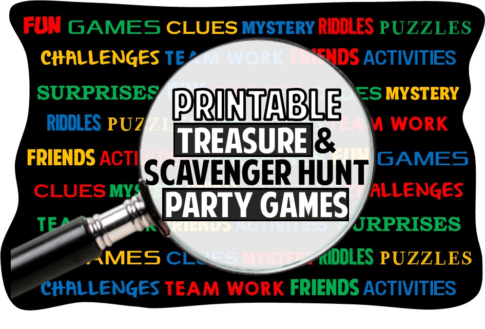 printable treasure hunt riddles clues and games it works online party games