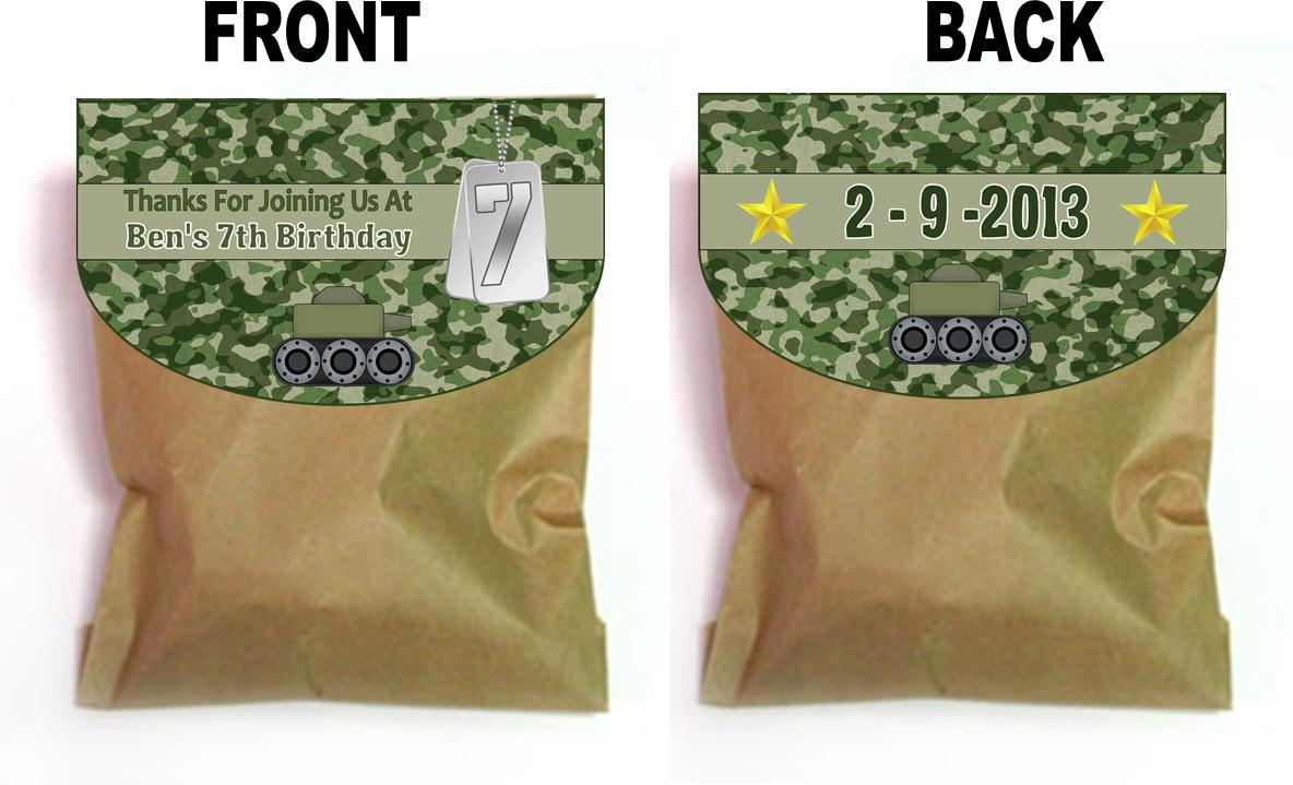 Army Party Games and Ideas, plus printable Military Party Supplies!