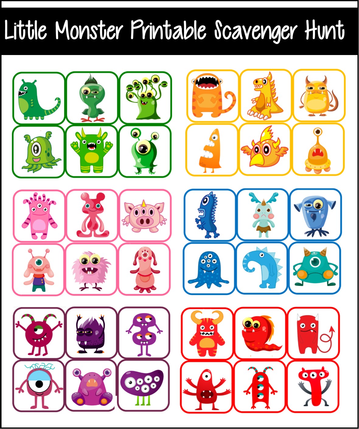Very little Monster Celebration Online games Printables photo regarding Printable Monster known as Small Monster Celebration Game titles Printables