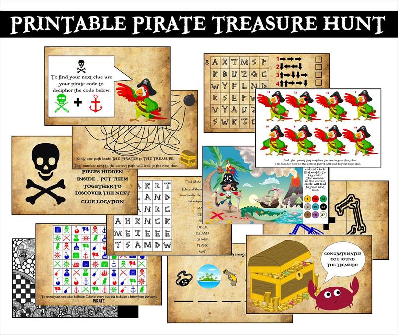 Treasure Hunt Party Game Clues