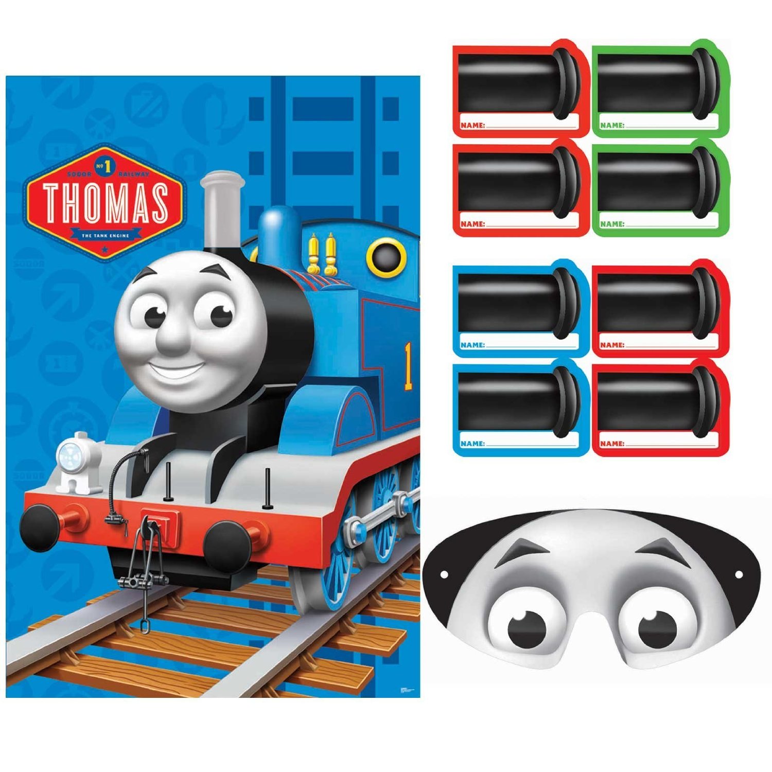 Thomas  Train Birthday Cake on Thomas The Train Birthday Party Games Pin The Number 1 On Thomas The