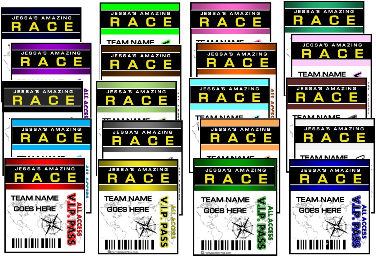 Amazing Race Clues Template Blank