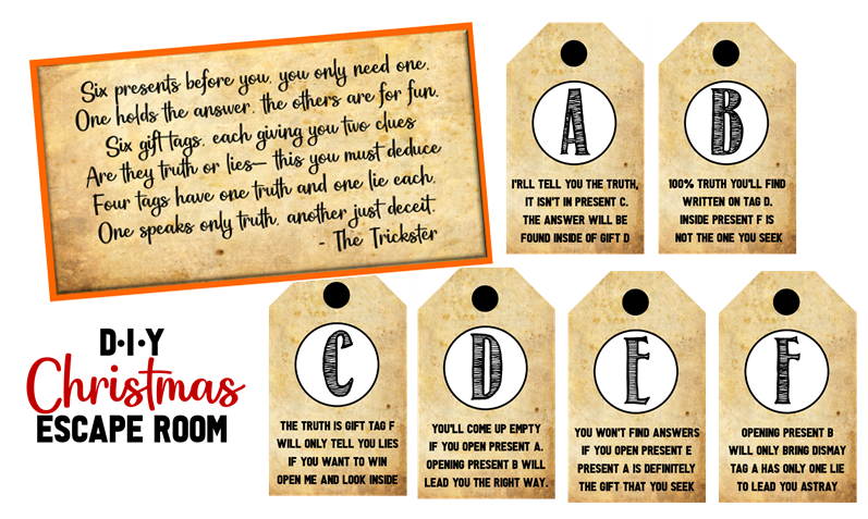 Clues Escape Room Ideas Diy : Diy Christmas Escape Room Plan Step By ...