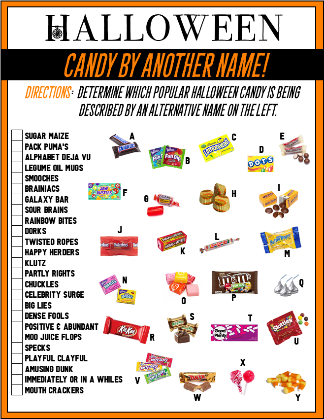 Halloween Games Free Printable