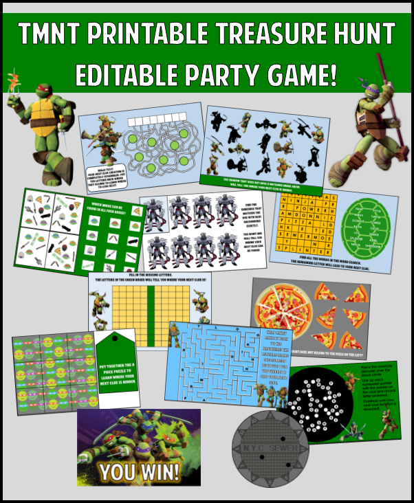 Teenage Mutant Ninja Turtles Character Party Game 