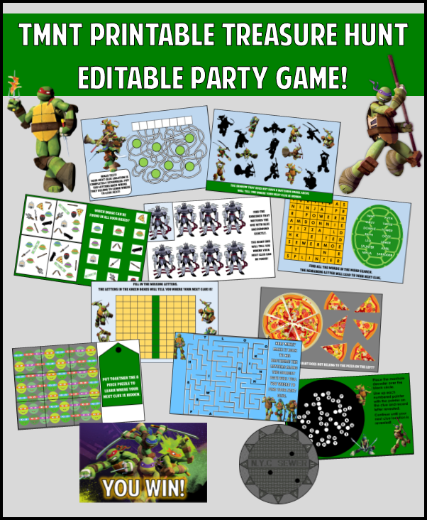 Tmnt Party Games