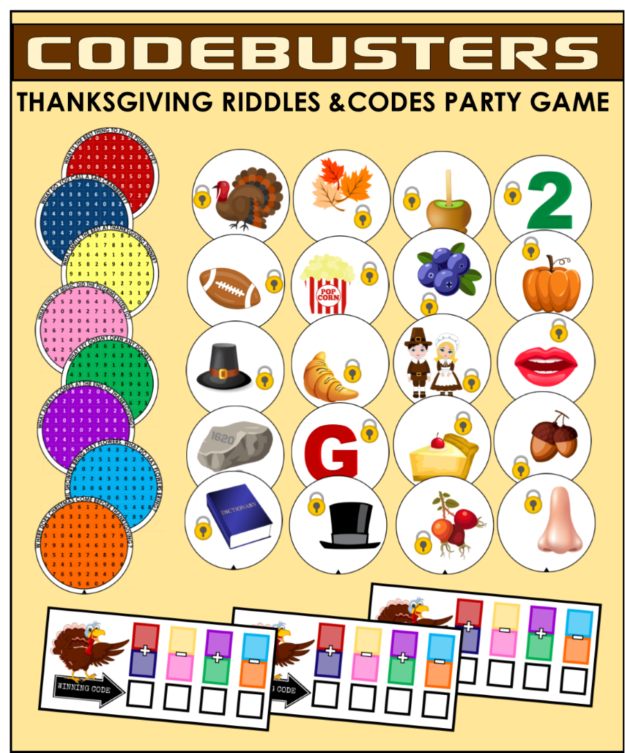 Thanksgiving Riddles Party Game