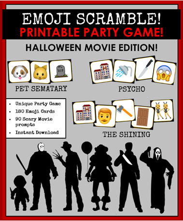 Printable Horror Movie Scavenger Hunt - Murder & Mayhem