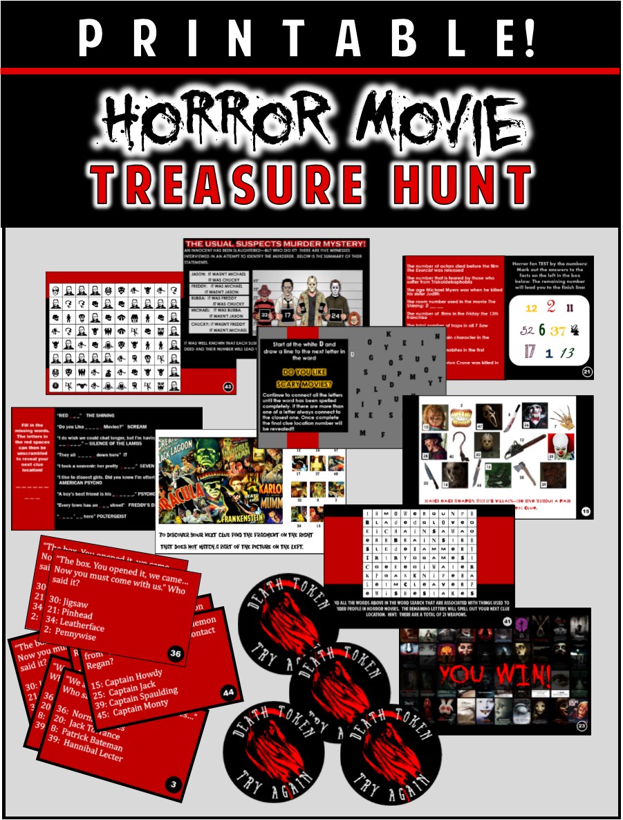 Horror Movie Trivia Halloween Game