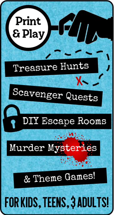 printable treasure hunt riddles clues and games