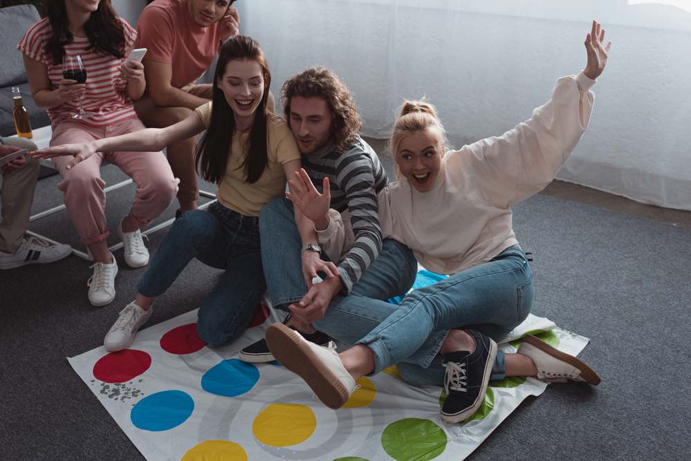 Girls Playing Spin The Bottle