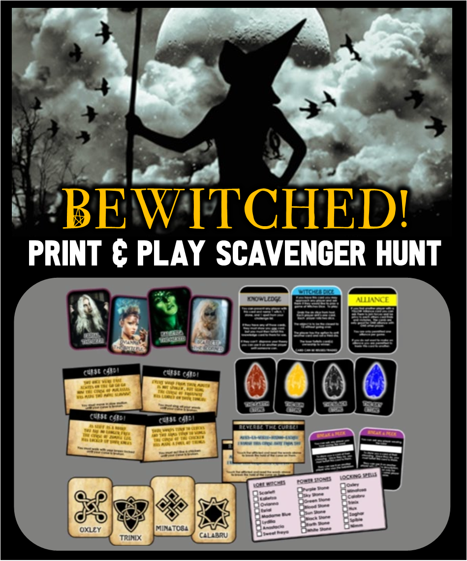 Witches Dungeon Treasure Hunt Game - Printables 4 Mom