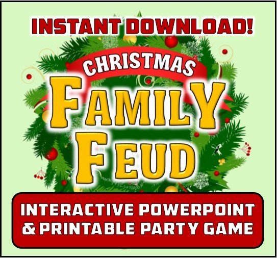 Christmas Think Fast Printable Game Instant Download for 