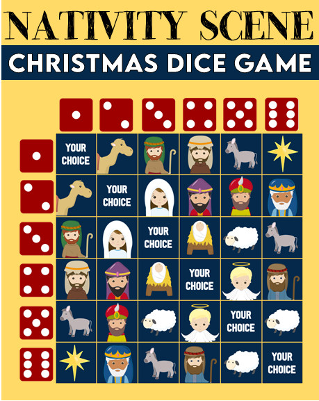 Roll the Dice Gift Exchange Printable White Elephant Gift 