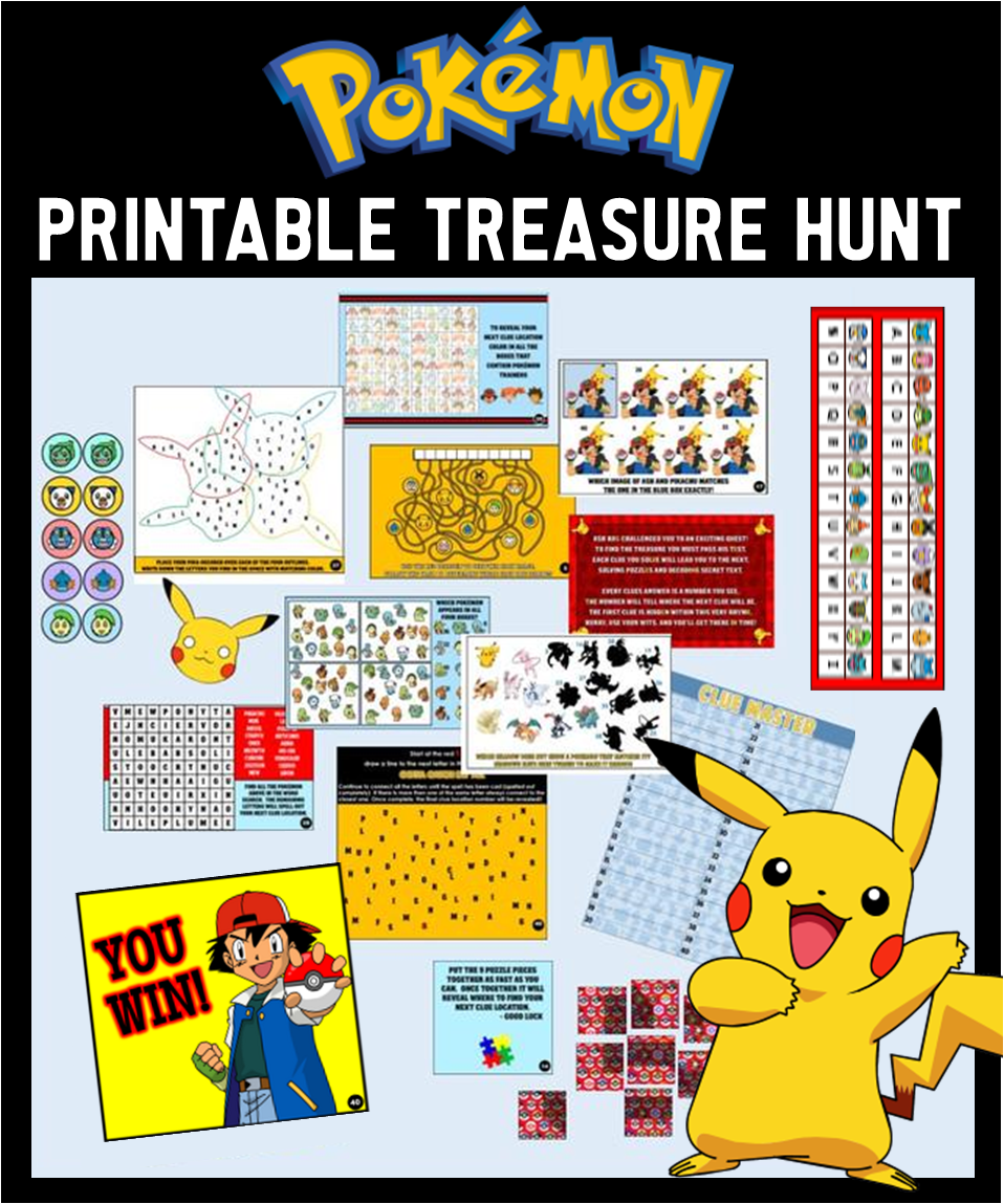 Word Search with Psyduck!  Pokemon craft, Pokemon party, Pokemon party  games