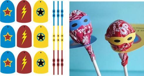 Batman Superman Lollipop Princess Decoration Party Kids Loot Bags Candy